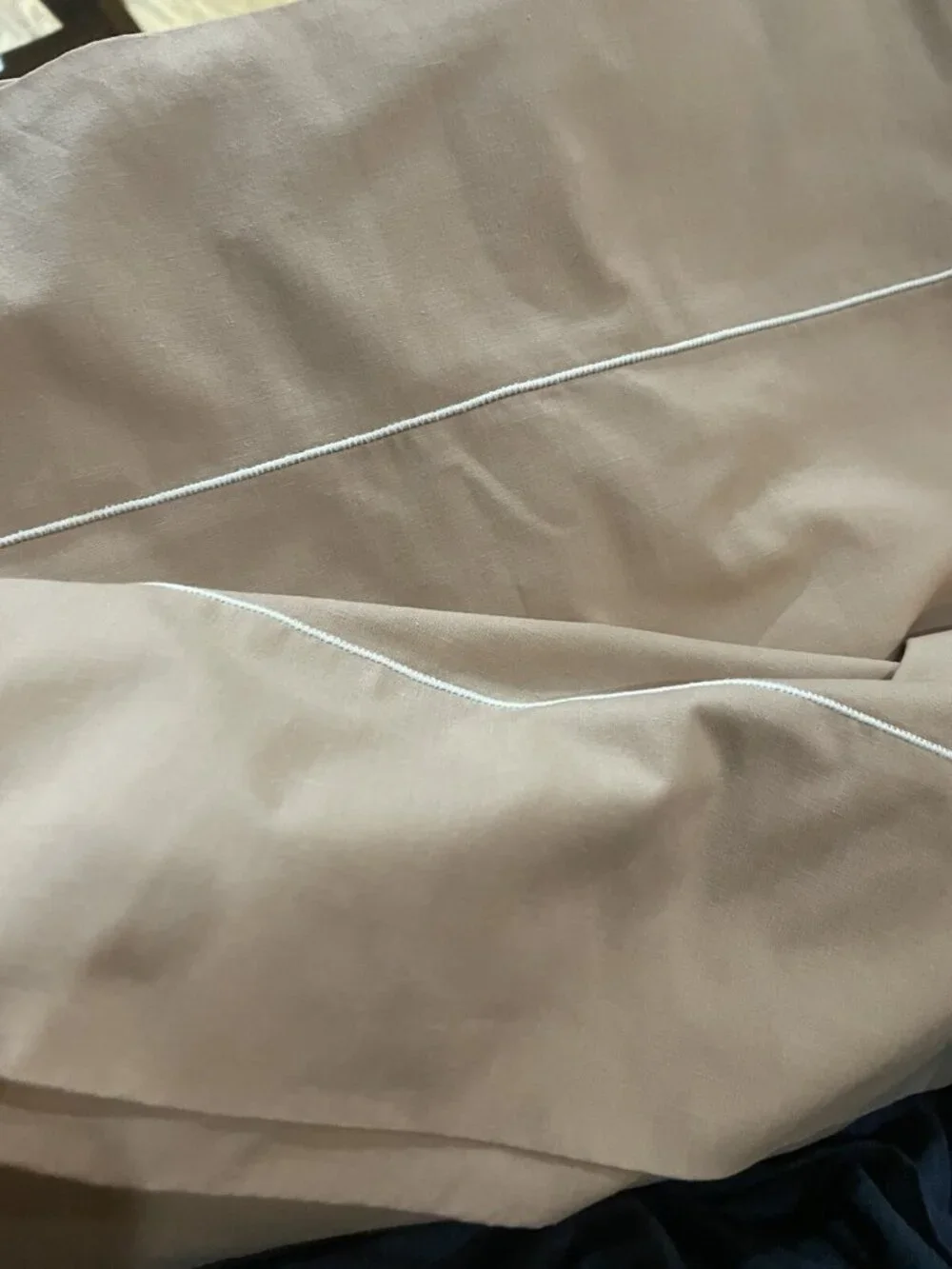 TWIN FLAT TOP SHEET -JC PENNEY- PEACHY COLOR Very Good Condition